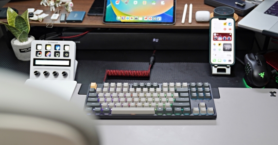 키크론 저소음 갈축 C1 PRO 텐키리스 키보드(기계식, 핫스왑)